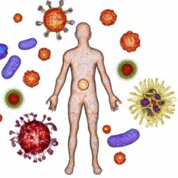 AI 생성 이미지 - ChatGPT (OpenAI) Immune system illustration