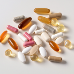 AI 생성 이미지 - ChatGPT (OpenAI) Variety of vitamins