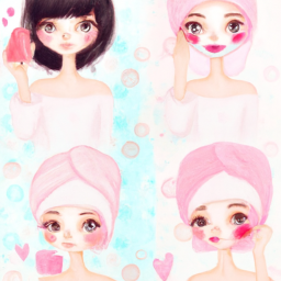 AI 생성 이미지 - ChatGPT (OpenAI) Skincare routine